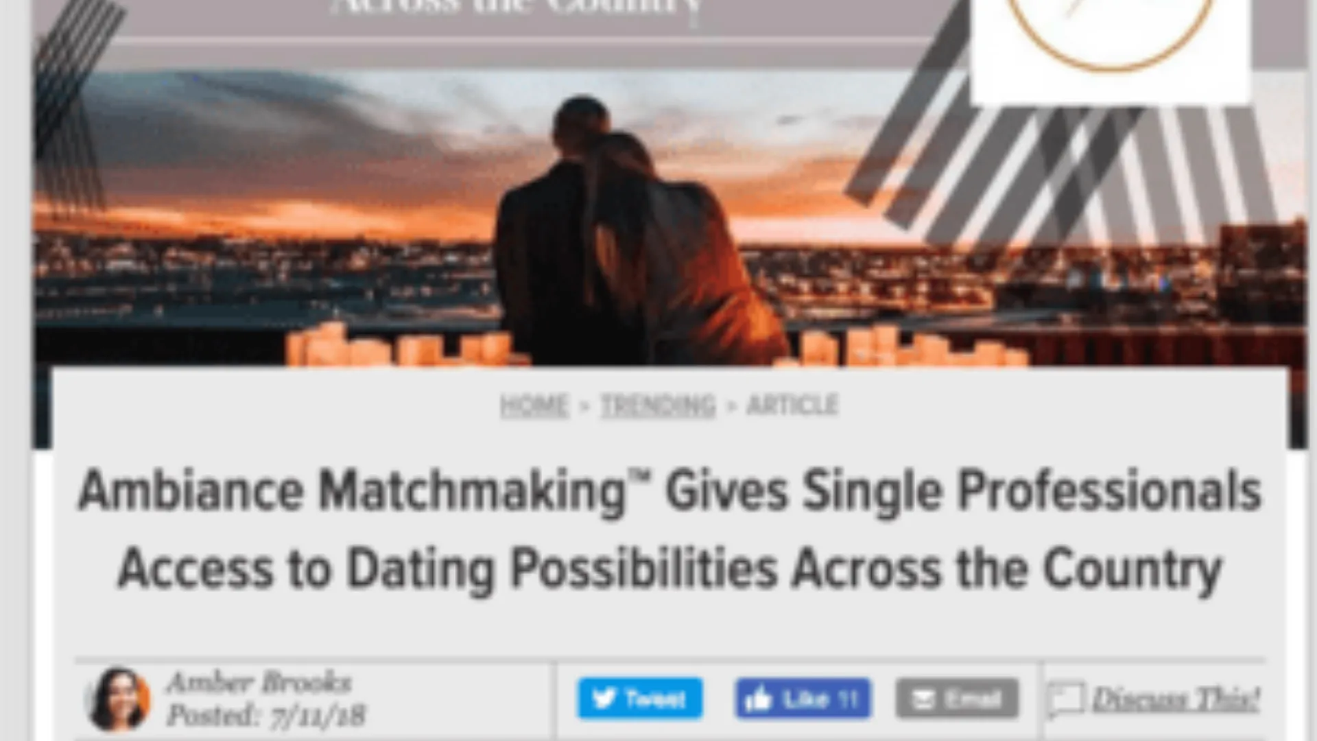 How Ambiance Matchmaking Helps Singles Nationwide